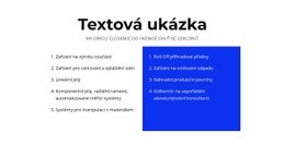 Textová Ukázka Šablona