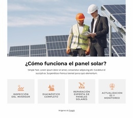 Gran Panel Solar Completo: Plantilla De Una Página Multipropósito