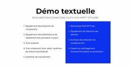 Démo Textuelle - Conception De Sites Web Gratuite