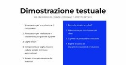 Demo Testuale - Modello HTML5 Definitivo