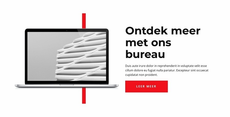 Meer ontdekken Sjabloon voor één pagina