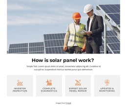 Great All-Around Solar Panel Bootstrap HTML