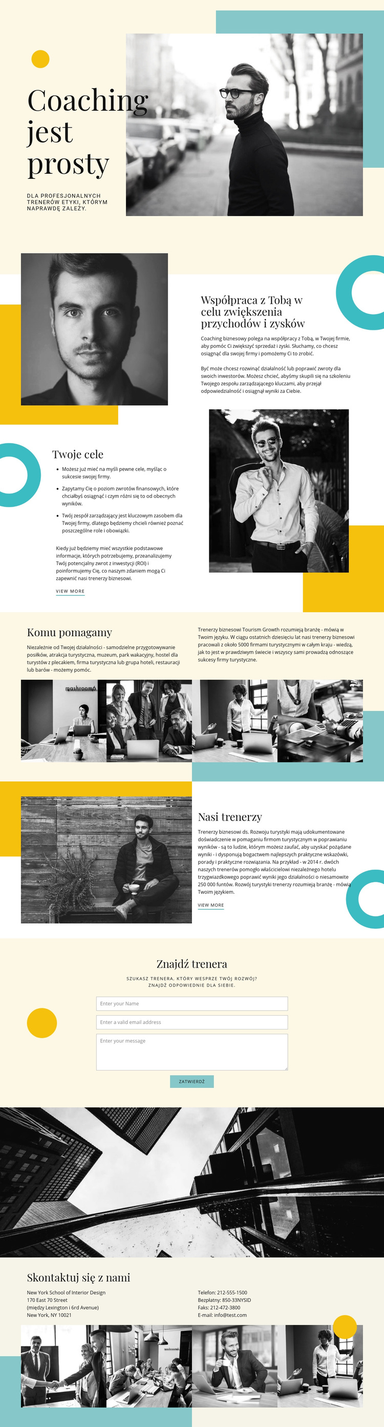 Firma trenerska Motyw WordPress