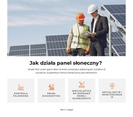 Świetny Wszechstronny Panel Słoneczny Szablon Układu CSS