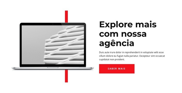 Explore mais Maquete do site