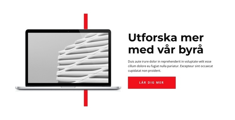 Utforska mer HTML-mall