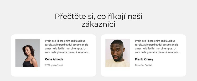 Milí zákazníci Šablona CSS