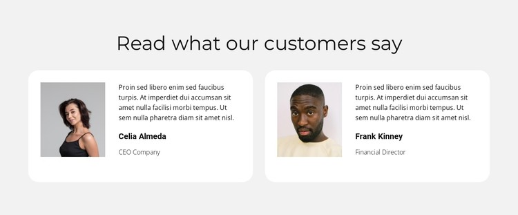 Lovely customers CSS Template