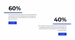 Analítica En Porcentaje: Maqueta De Sitio Web Sencilla