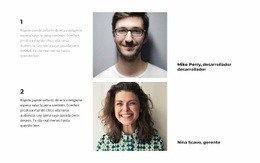 Desarrollador Y Gerente - Página De Destino Móvil