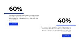 Plantilla HTML5 Más Creativa Para Analítica En Porcentaje