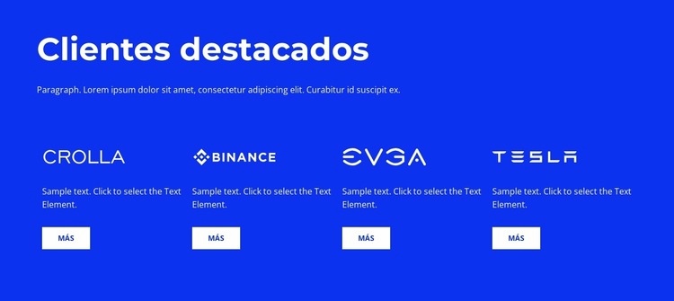Clientes destacados Plantilla HTML5