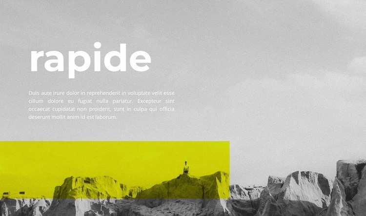 Voyage rapide Maquette de site Web