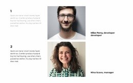 Developer And Manager - Custom Html Code