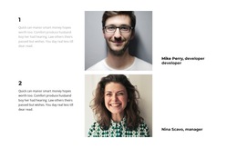 Developer And Manager - Free HTML5 Template