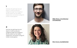 Ontwikkelaar En Manager - Responsieve HTML5-Sjabloon