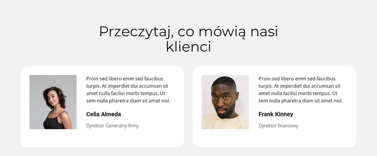 Cudowni klienci Szablon CSS