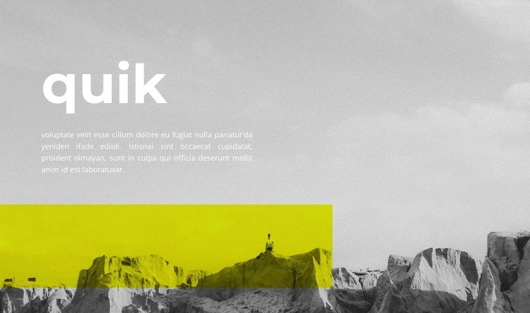 Quik seyahat Web sitesi tasarımı