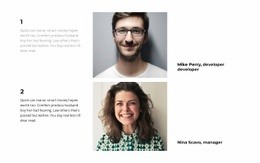 Developer And Manager - Simple Webpage Design