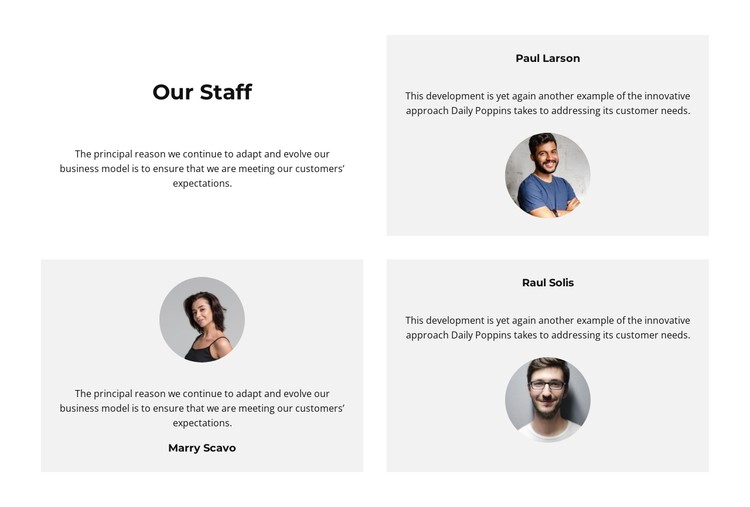It s our staff CSS Template
