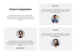 Es Sind Unsere Mitarbeiter – Inspiration Für Einseitenvorlagen