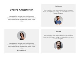 Es Sind Unsere Mitarbeiter - Vollständig Responsive Vorlage