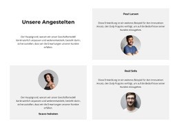 Es Sind Unsere Mitarbeiter - HTML5-Zielseite