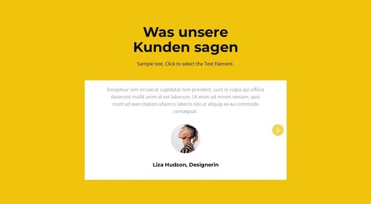 Zwei Erfahrungsberichte im Slider Website Builder-Vorlagen