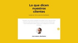 Dos Testimonios En Slider - Plantillas De Sitios Web Adaptables