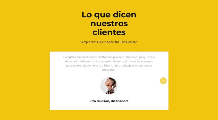 Dos testimonios en slider Plantilla CSS