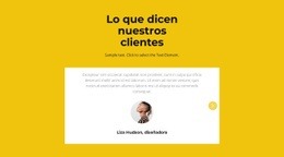 Dos Testimonios En Slider: Plantilla Adaptable HTML5