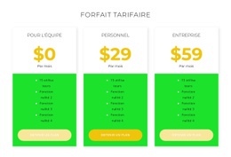 Nouveaux Tarifs - Free HTML Website Builder