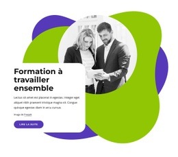 Modèle Web Réactif Pour Formation À Travailler Ensemble