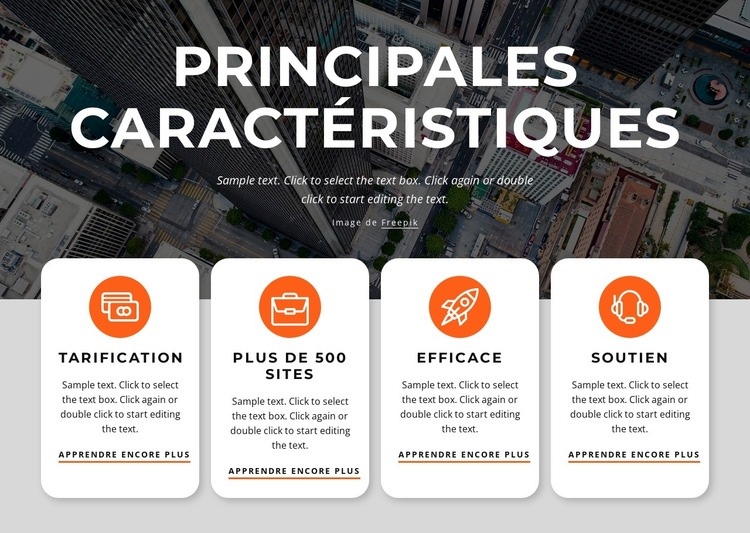 Nous créons des applications uniques Modèle