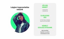 Prémium Webhelytervezés Minden Elérhetőségi Információ Számára