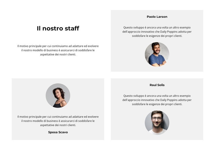 È il nostro personale Modello HTML5