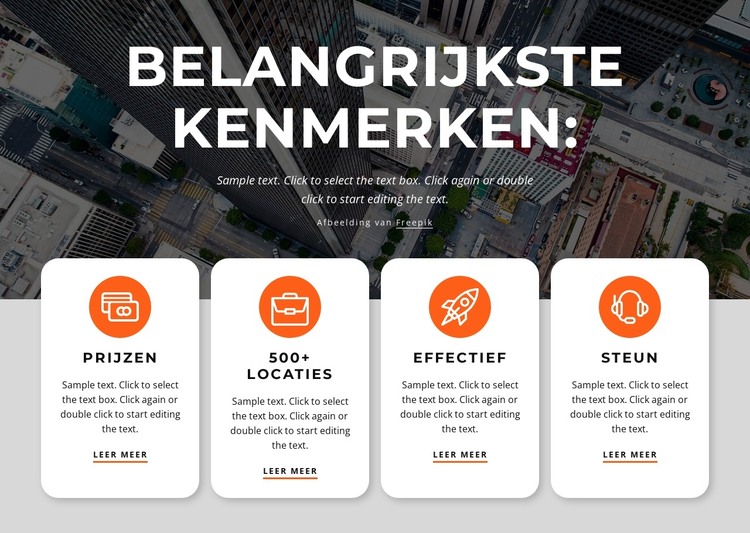 Wij creëren unieke applicaties HTML-sjabloon