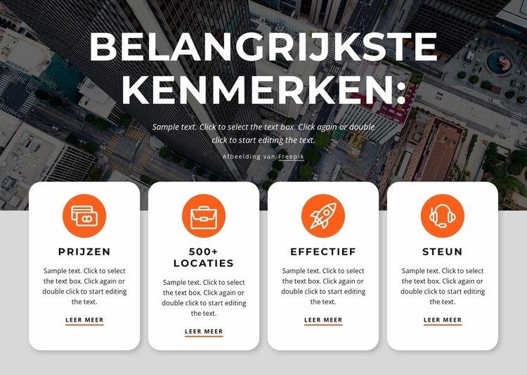 Wij creëren unieke applicaties Sjabloon