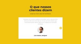 Dois Depoimentos No Slider - Construtor De Sites Para Inspiração