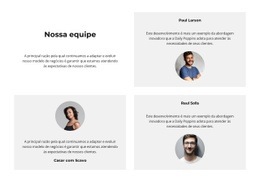 É Nossa Equipe - Website Creator HTML