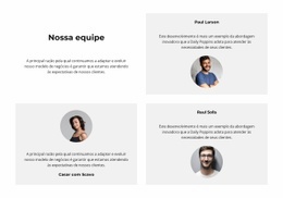 É Nossa Equipe - Belo Design De Site