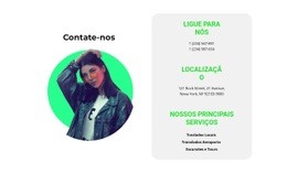 Todas As Informações De Contatos - Modelo Criativo Multiuso