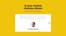 Dois Depoimentos No Slider - Modelos De Sites Responsivos