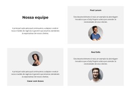 HTML Responsivo Para É Nossa Equipe