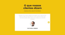 Dois Depoimentos No Slider Modelo CSS Gratuito