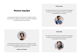 É Nossa Equipe – Modelo Totalmente Responsivo