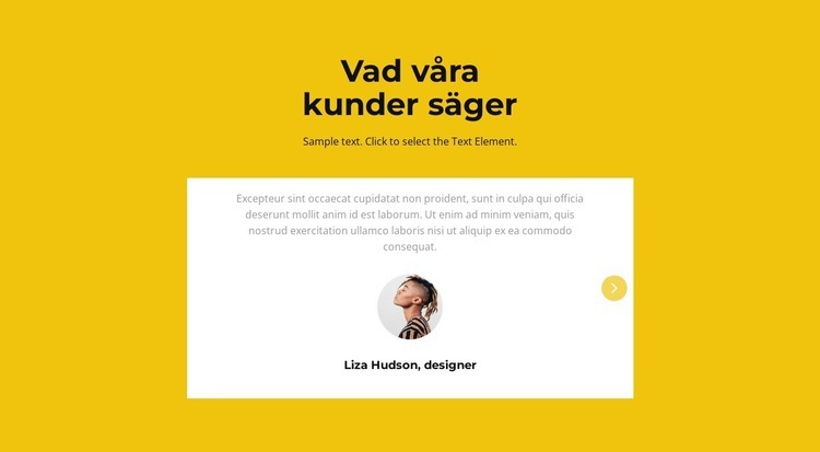 Två vittnesmål i slider CSS -mall