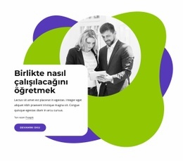 Birlikte Nasıl Çalışılacağını Öğrenmek - Duyarlı Açılış Sayfası