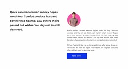 Demo Text In Columns - Responsive Website Mockup