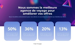 Réalisations De L'Agence De Voyage : Modèle De Site Web Simple